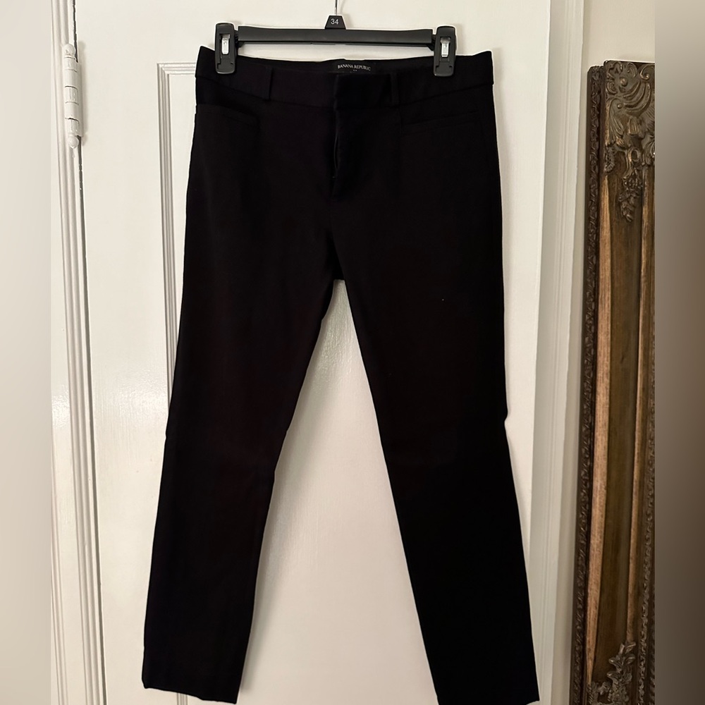 Banana Republic Sloan  Ankle Pant; size 4; black